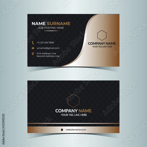 Corporate business card, creative, clean, professional,awesome business card, name card template vector print ready illustration file