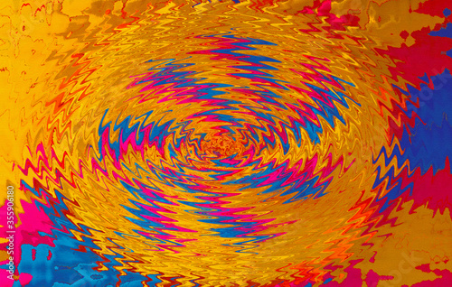 Abstract multicolored and marble painting  wall, Texture noise stripe retro background, Synaesthesia modern art digital paint blurred for background