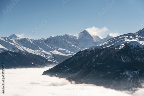 Veysonnaz in Alps mountains resort Les 4 Vallees Switzerland © Chawran
