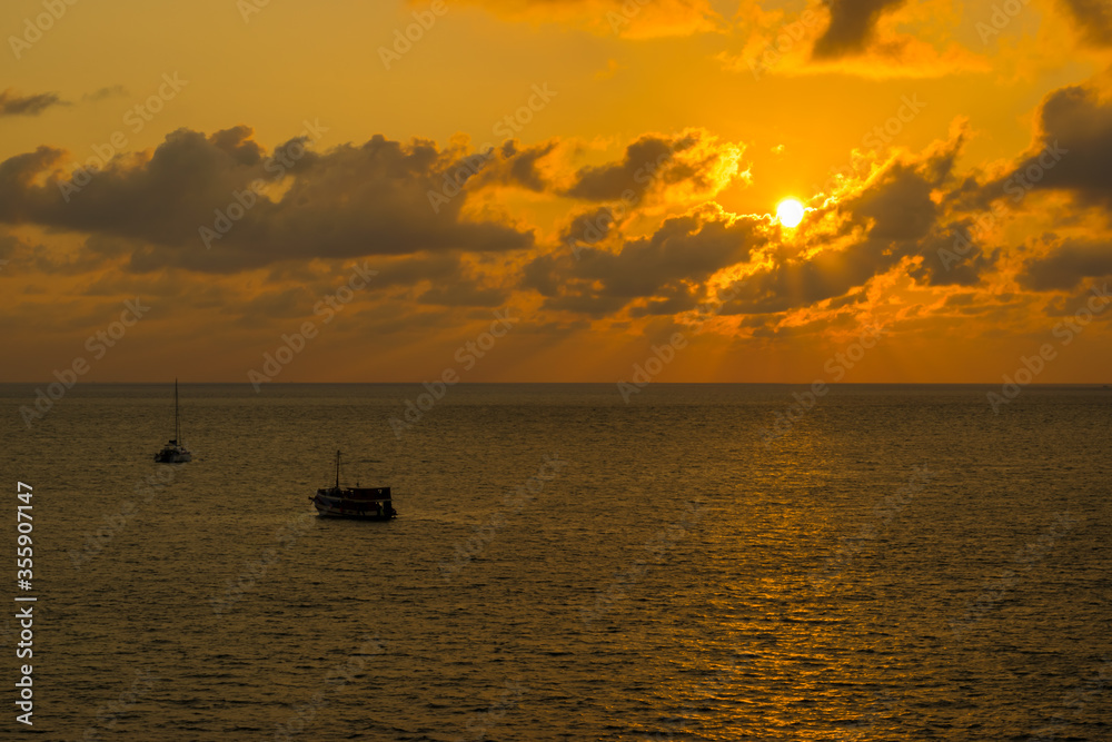 Sunset with wonderful twilight in Phuket, Thailand. Sunset with wonderful twilight in Phuket, Thailand.