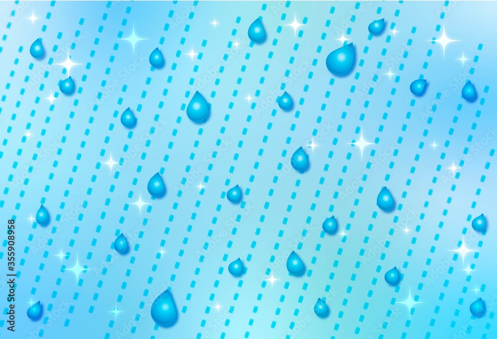 雨の景色雨粒と点点雨stock Illustration Adobe Stock