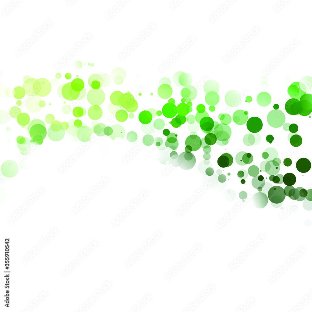 Bubbles Circle Dots Unique Green Bright Vector Background Bubbles Circle Dots Unique Green Bright Vector Background