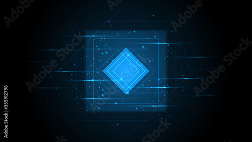 Abstract technology background Hi-tech communication concept innovation background vector illustration
