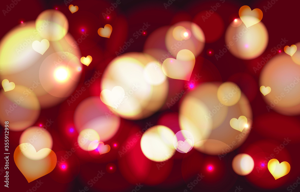 Obraz premium Bokeh background. Soft light effect wallpaper. Abstract background bokeh blurred. Shiny bokeh light effect. Vector illustration.