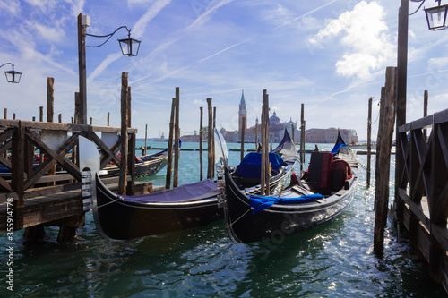 Two gondolas on the Grand Canal © BigTower