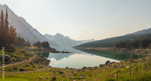 Foto maligne lake views, Jasper national Park, Alberta, Canada