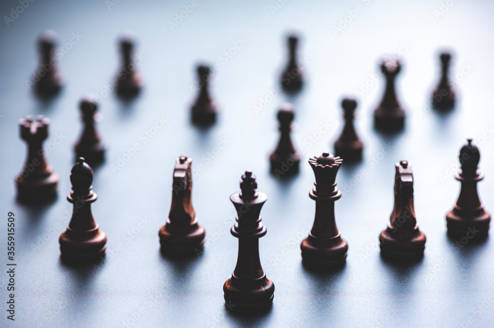 chess board game for the concept of co-worker business team and business success concept chess board game for the concept of co-worker business team and business success concept