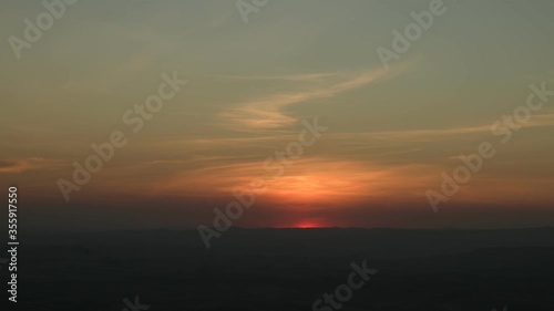 Sunset in the Mountains in Brazil