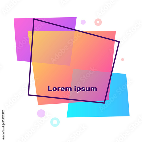 Purple Blade razor icon isolated on white background. Color rectangle button. Vector Illustration