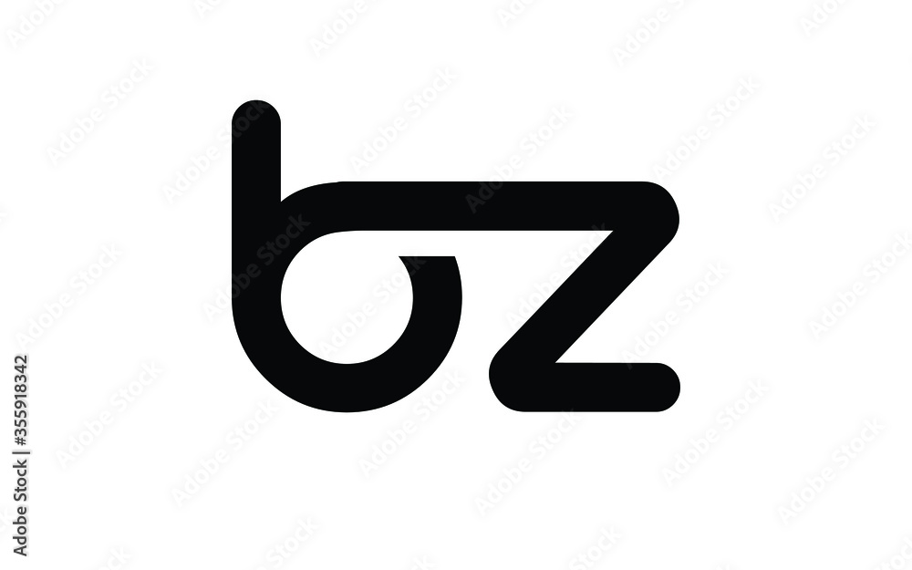bz or zb Letter Initial Logo Design, Vector Template bz or zb Letter Initial Logo Design, Vector Template