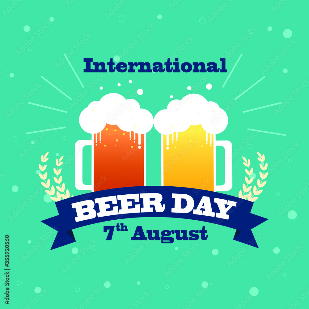 International Beer day concept , Beer Background