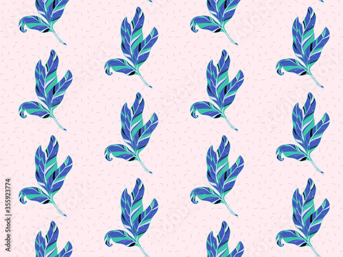 Image without seams. Beautiful pattern on a summer theme. Pattern consisting of  flowers and  herbs. Background image.
