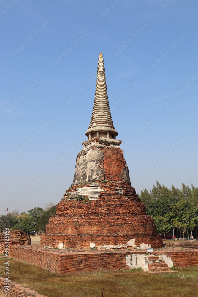 Stupa à Ayutthaya, Thaïlande