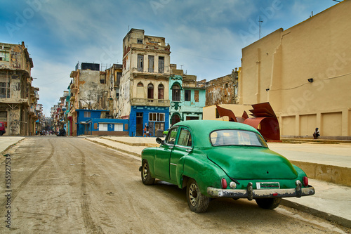 Buildings and cars in Havana
