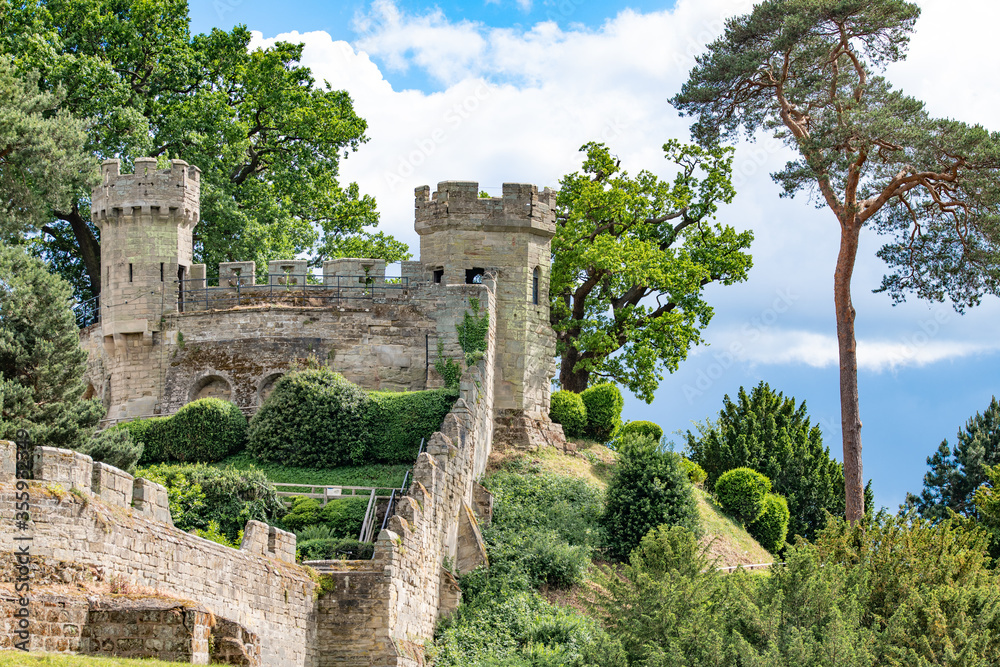 Fototapeta premium Ancient Castle, Old stone medieval ruins