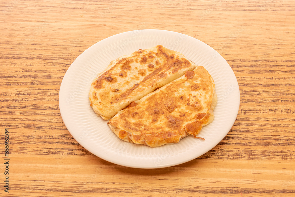 Mexican style quesadilla plate Mexican style quesadilla plate