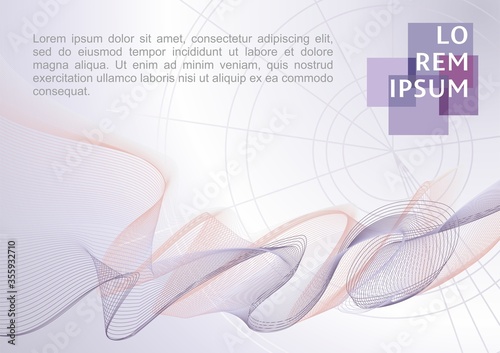 modern, fantastic background. Abstract modern wave background. Vector background made of lines, Geometric abstract background element line
