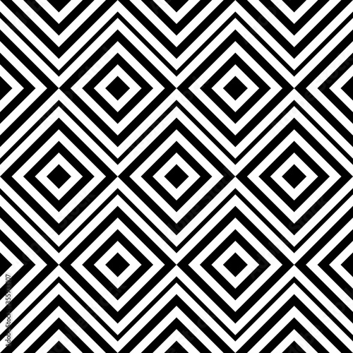 Seamless pattern. Black and white background. Vector illustration. Texture for print, textile, packaging, wallpaper.