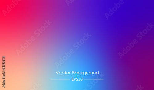 Modern screen vector design for app. Soft color abstract freeform gradients. photo