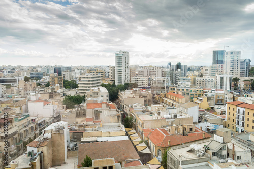 Картината върху платно skyline of Nicosia, Cyprus: the divided city