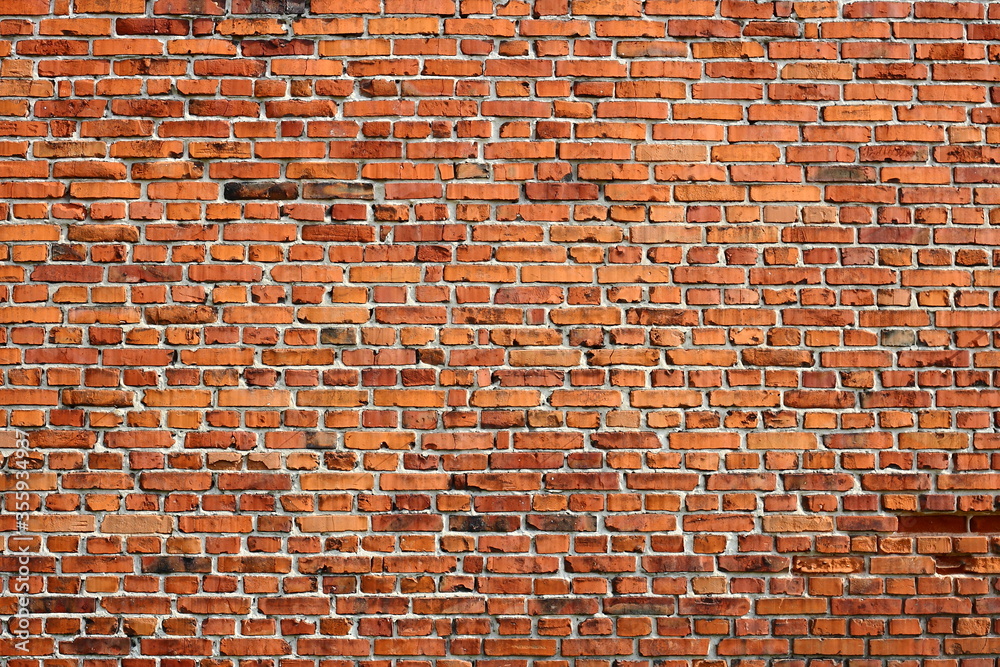 Naklejka premium Old brick wall background.