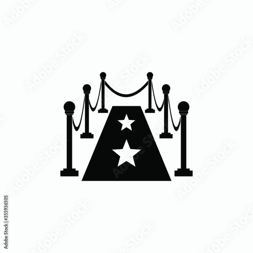 red carpet icon vector