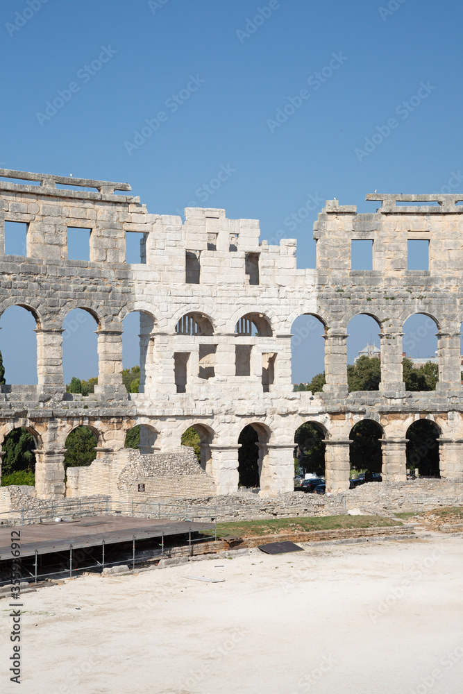 Pula. Roman amphitheater.