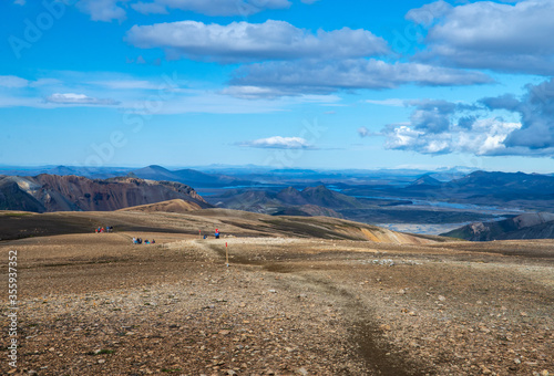 Volcanic mountains of Landmannalaugar in Fjallabak Nature Reserve. Iceland