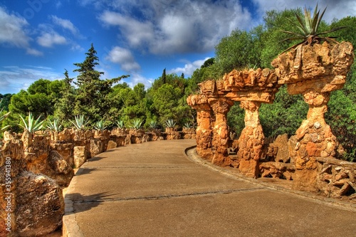 Gaudi Park in Barcelona.
