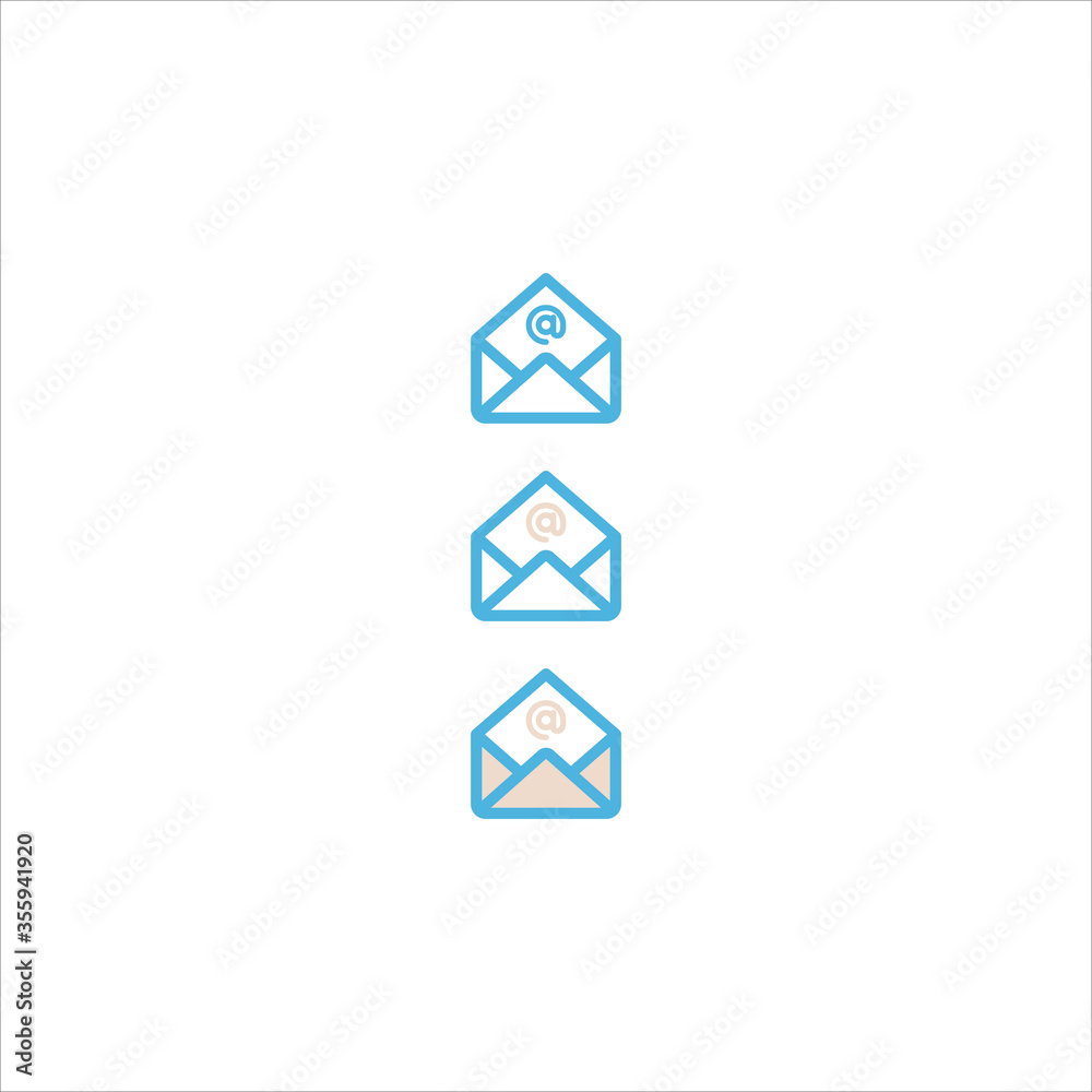 email messaging icon flat vector logo design trendy email messaging icon flat vector logo design trendy