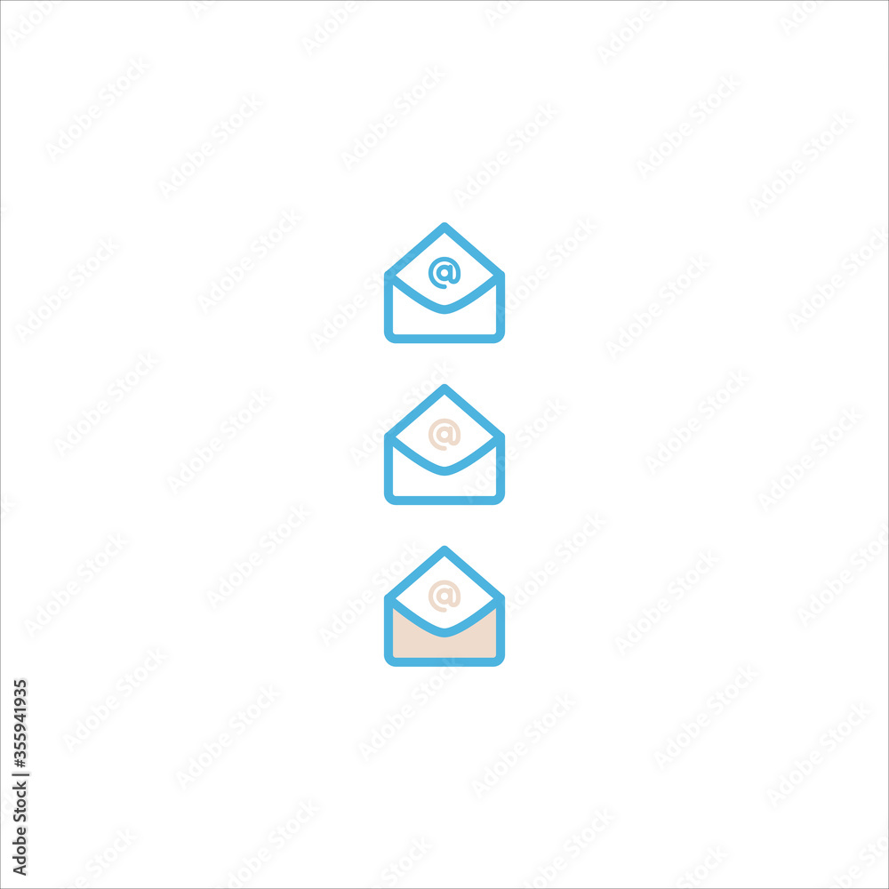 email messaging icon flat vector logo design trendy email messaging icon flat vector logo design trendy