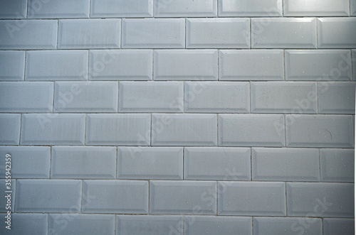 Azulejos blancos rectagulares