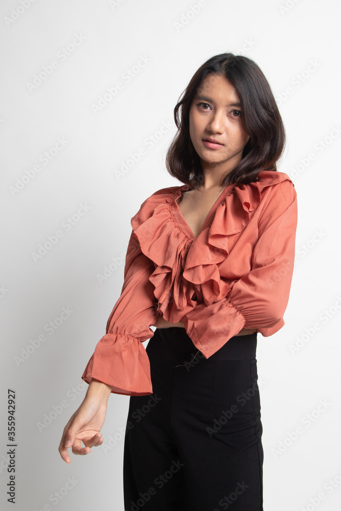 Portrait of beautiful young Asian woman