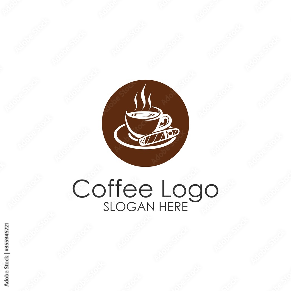 coffee and cigar logo design coffee and cigar logo design
