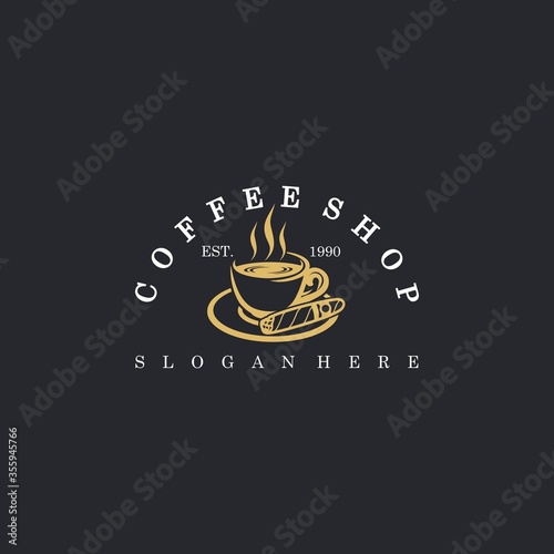 coffee and cigar logo design