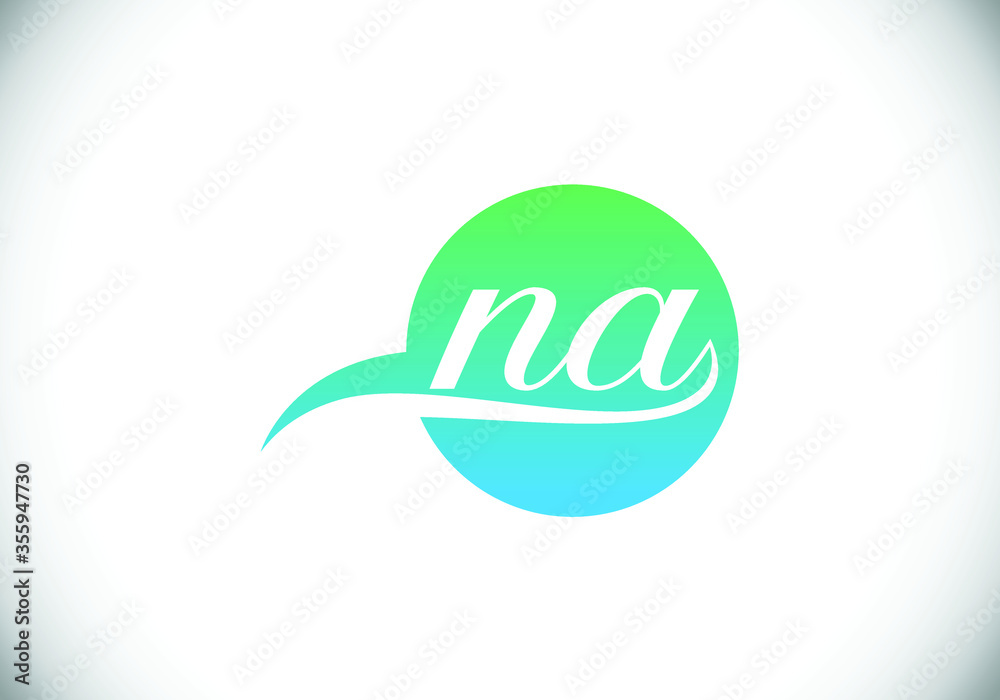 Initial Monogram Letter N A Logo Design Vector Template. N A Letter Logo Design Initial Monogram Letter N A Logo Design Vector Template. N A Letter Logo Design