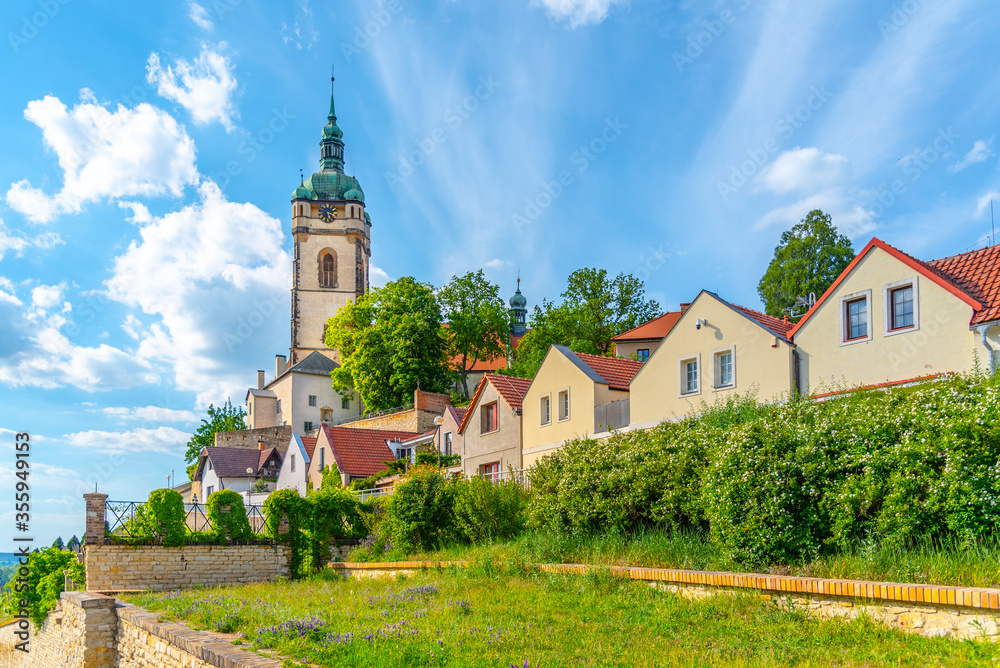 Tower of Church of St. Peter and Paul in Melnik, Czech Republic
