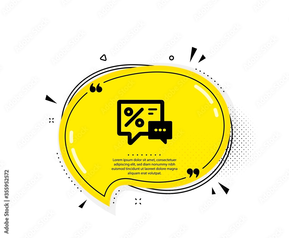 Shopping speech bubble icon. Quote speech bubble. Special offer chat sign. Sale with Discounts symbol. Quotation marks. Classic discounts icon. Vector Shopping speech bubble icon. Quote speech bubble. Special offer chat sign. Sale with Discounts symbol. Quotation marks. Classic discounts icon. Vector