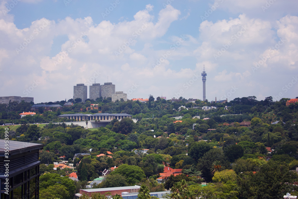 Fototapeta premium Johannesburg cityscape in South Africa