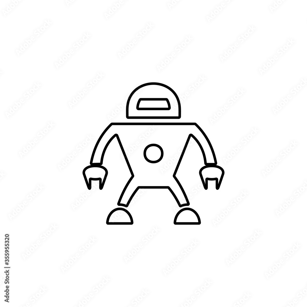 Robotics icon. Chat bot, customer service symbol for web and mobile UI design. Robotics icon. Chat bot, customer service symbol for web and mobile UI design.