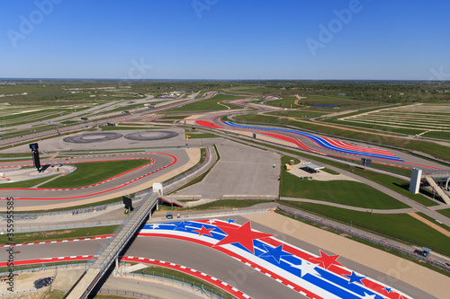 The race track at Circuit of The Americas in Austin, TX. photo