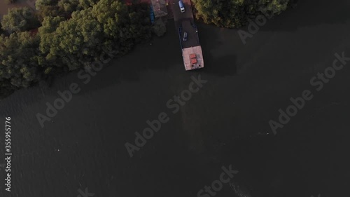 drone shot of divar island,Goa photo