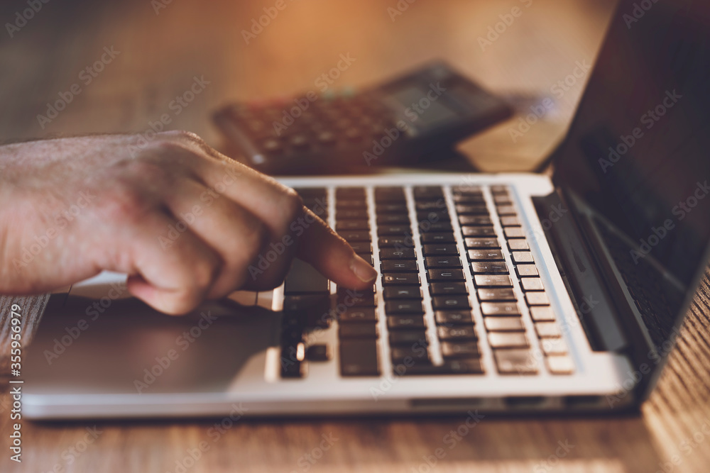 Office job. Businessman working in his laptop in a modern office. Office job. Businessman working in his laptop in a modern office.