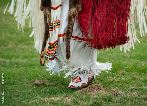 Konstfotografi Cherokee Native American dancing at a Pow-Wow.