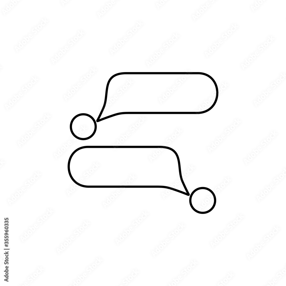 Chatting icon. Sending text message sign. Speech bubble symbol for web and mobile design element. Chatting icon. Sending text message sign. Speech bubble symbol for web and mobile design element.