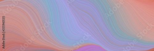 soft creative waves graphic with modern soft curvy waves background illustration with pastel purple, light pastel purple and indian red color © Eigens