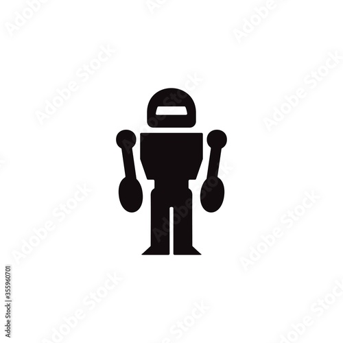 Robotics icon. Chat bot, customer service symbol for web and mobile UI design.