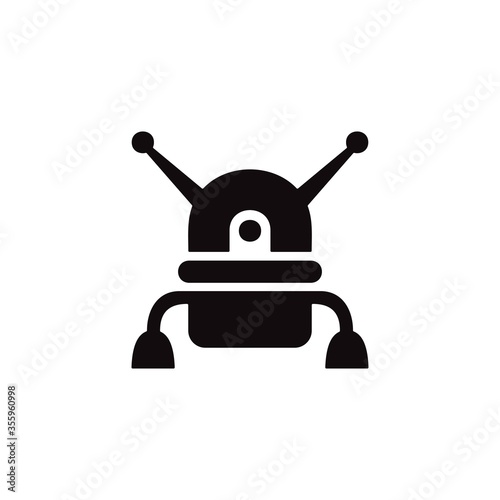 Robotics icon. Chat bot, customer service symbol for web and mobile UI design.
