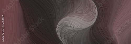 soft abstract artistic waves graphic with elegant curvy swirl waves background illustration with old mauve, gray gray and dim gray color