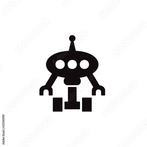 Robotics icon. Chat bot, customer service symbol for web and mobile UI design.